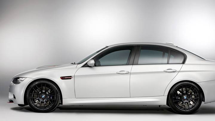 Side Pose Of 2011 BMW M3 E90 CRT In White